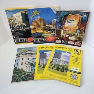 Lot Of 6 Yellow Pages Phone Directory Baton Rouge Baker Port Allen Louisiana